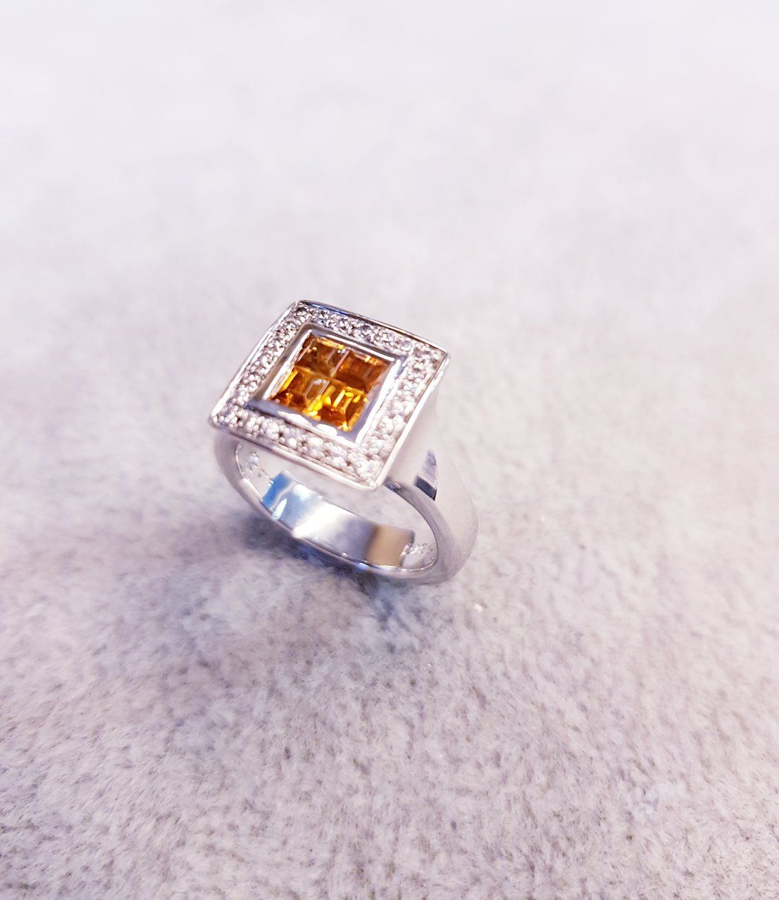 Square Bezel Ring