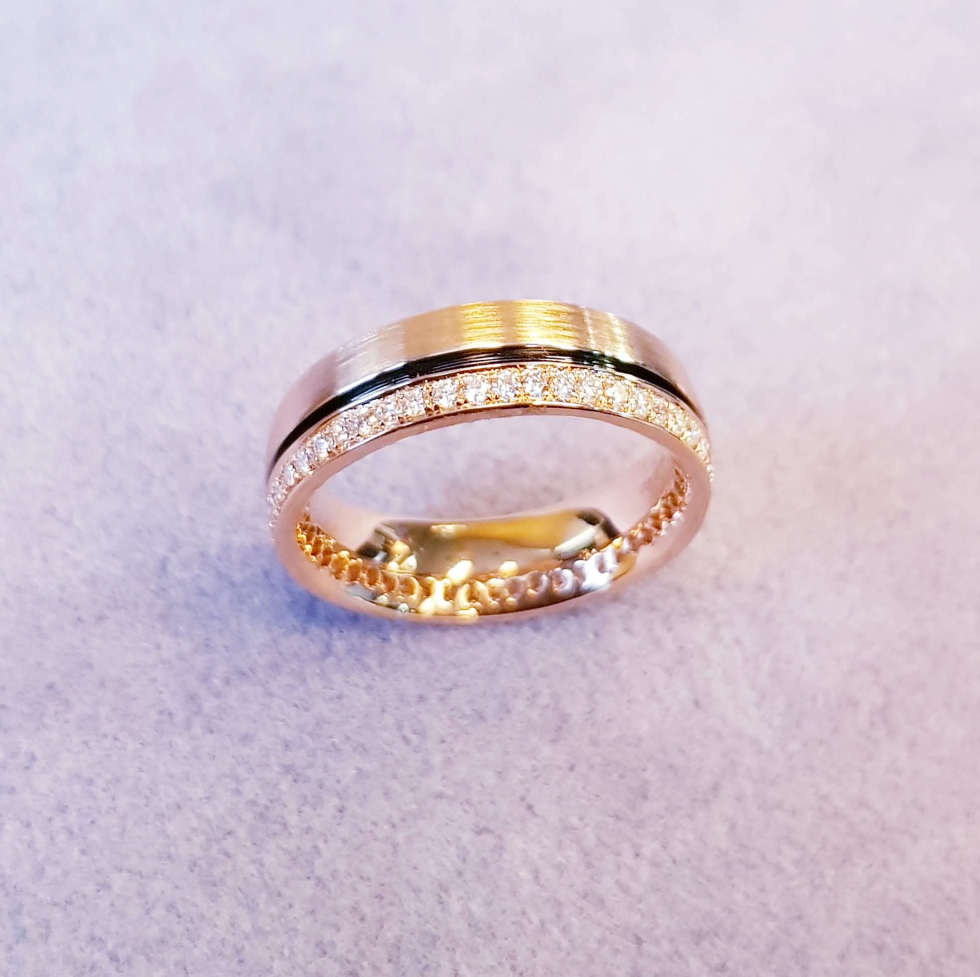 Eternity Rose gold Diamond Wedding Ring