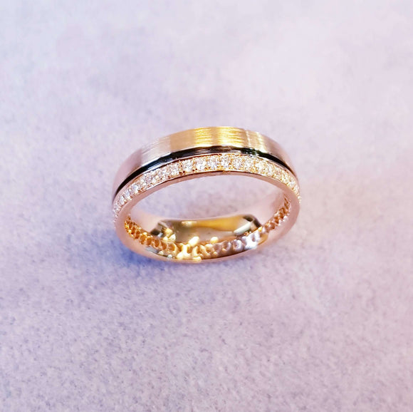 H1 Eternity Rose gold Diamond Wedding Ring