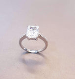 Radiant cut Engagement Ring