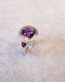 Modern Bezel Amethyst Ring