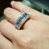 Cool Blue Topaz Ring