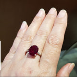 Classic Oval Ruby Ring