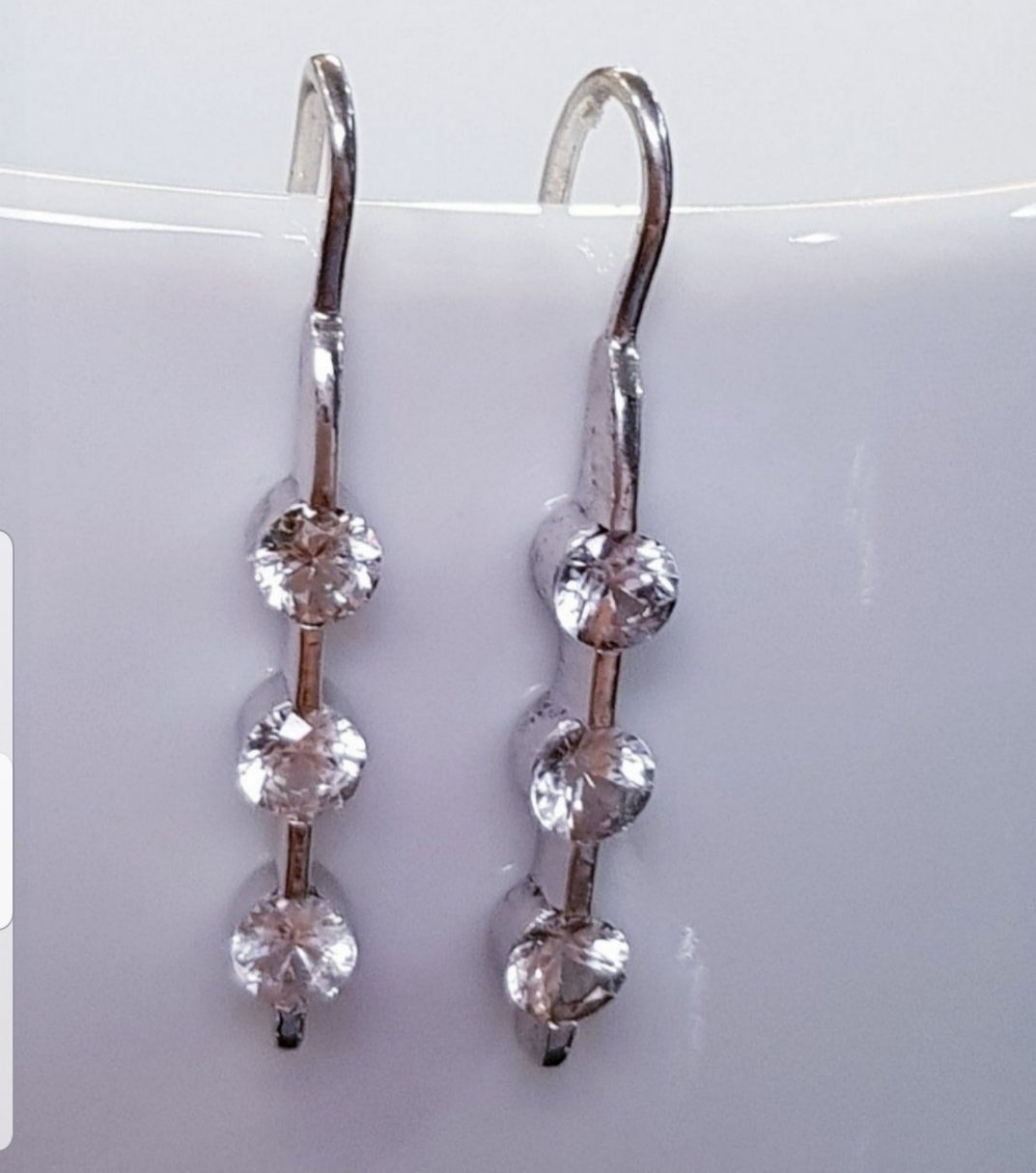 White Sapphire Earring