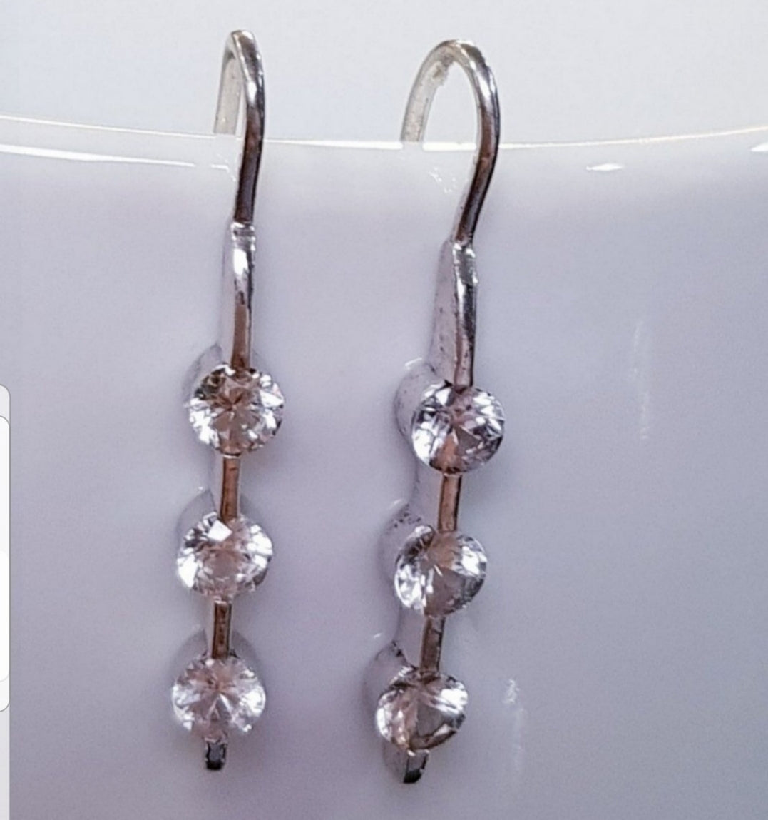 White Sapphire Earring