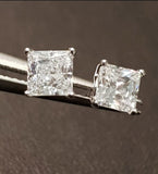 0.40 carat Diamond Simulants Princess cut Solitaire Earring