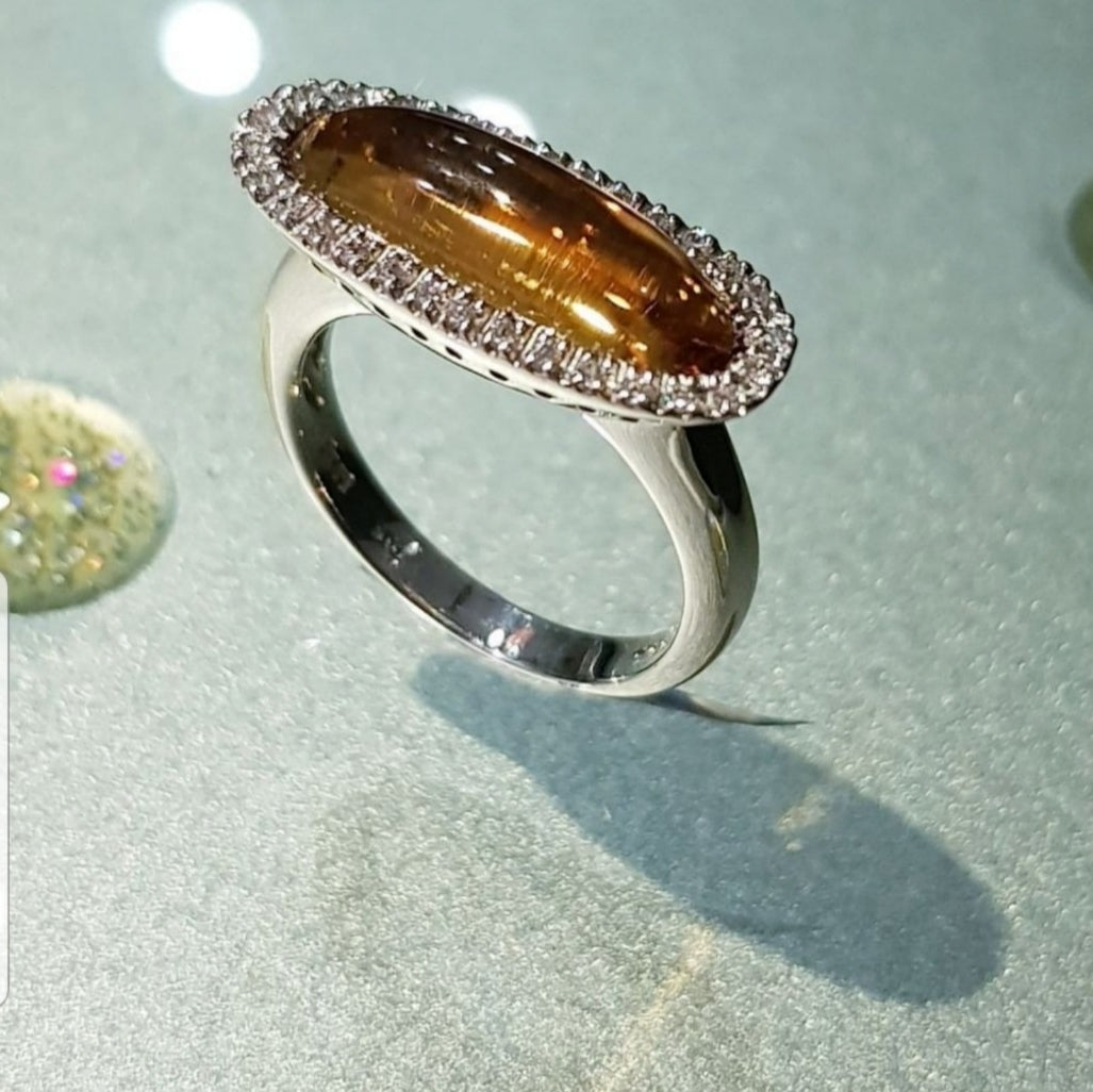 Fancy Citrine Ring