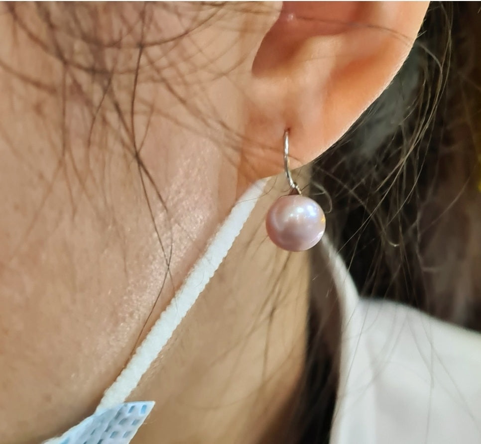 Classic Pearl Loop Earrings