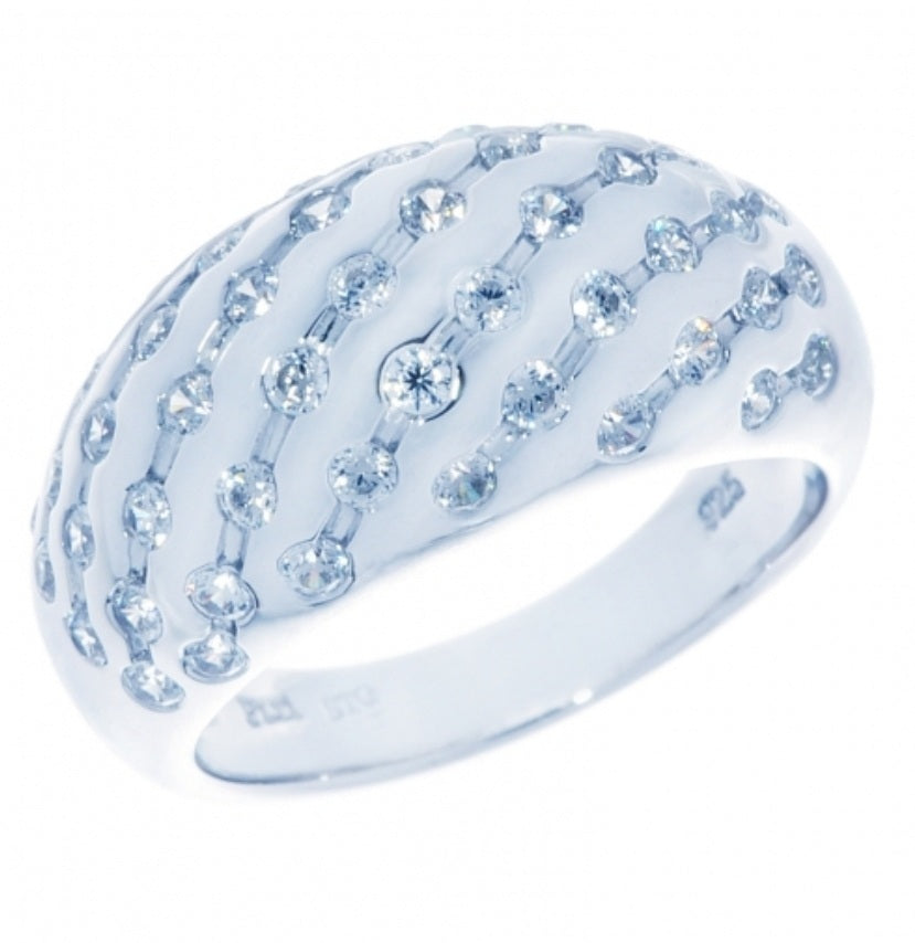 Diagonal Sparkle Scintilli Ring
