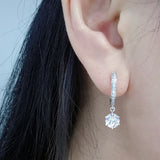 Stunning Simulated Diamond Dangling Earrings