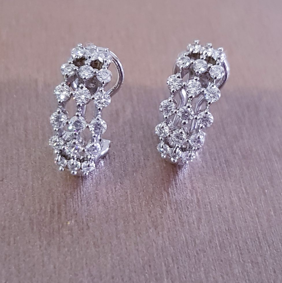 Stylish Scintilii Omega Clip Earrings