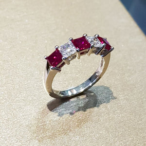 Eternity Ruby with scintilli Ring