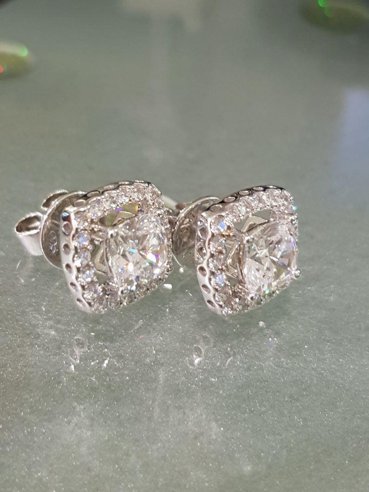 Tiffany Cushion Scintilli Earrings