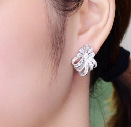 Elegant Diamond Simulants Earrings