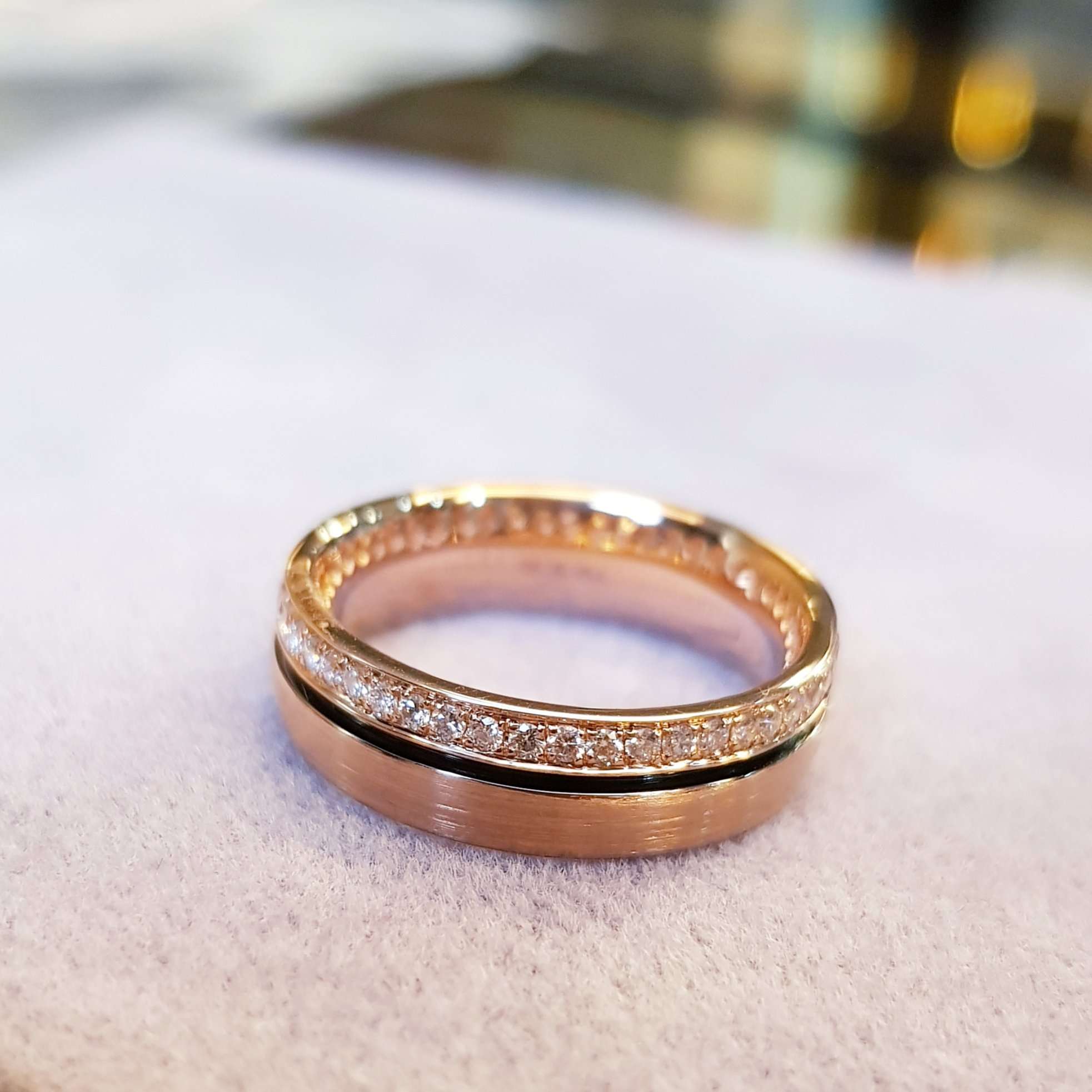 Eternity Rose gold Diamond Wedding Ring