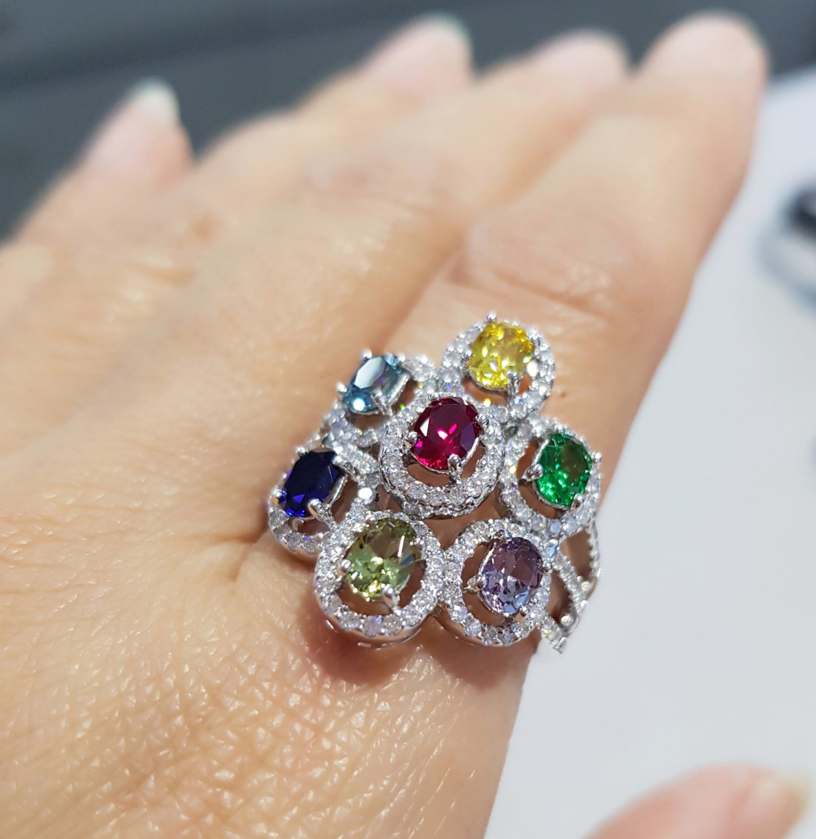 Colorful Gems Ring